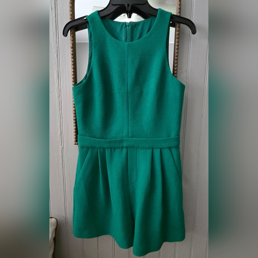 Black Halo Emerald Green Romper